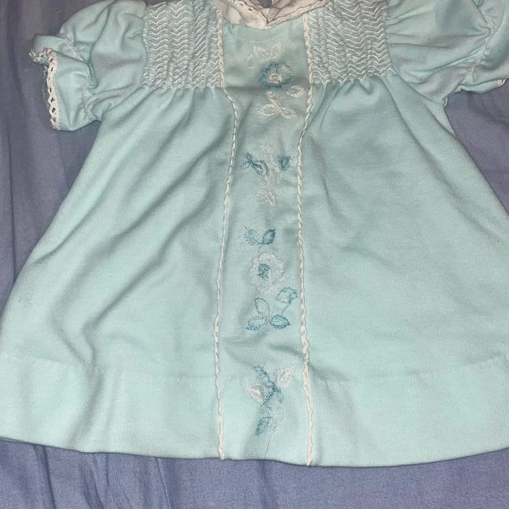 Carter's vintage‎ Mint Baby Dress with Bloomers